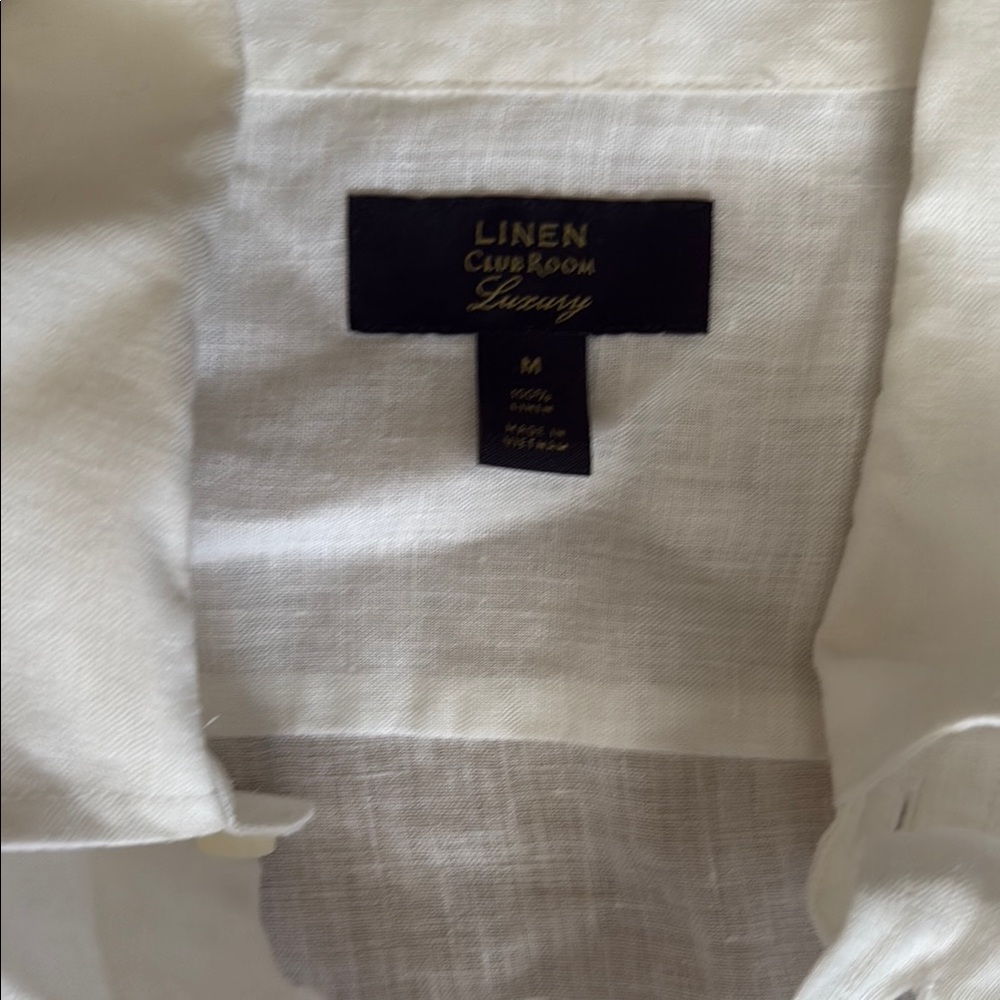 Club Room White Casual Button Down Shirt Classic Style - Picture 2 of 3